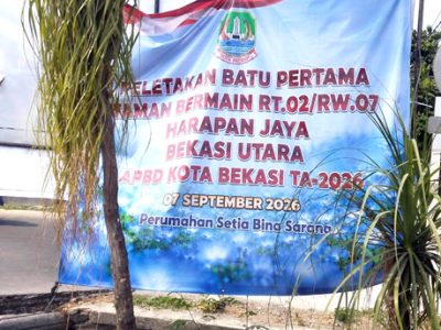 Terkait Pembangunan Taman Bermain, BKM Harapan Jaya Diduga Tidak Transparan