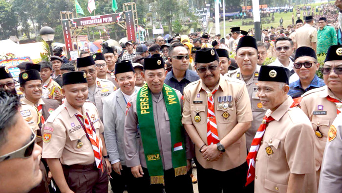 Bupati Sukabumi Hadiri Apel Kebangsaan Kemah Nasional Pramuka PUI