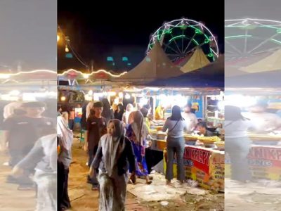 Wahana Pasar Malam di Cibadak Tetap Berjalan Meski Belum Jelas Izin Operasionalnya