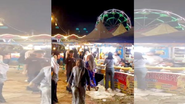 Wahana Pasar Malam di Cibadak Tetap Berjalan Meski Belum Jelas Izin Operasionalnya