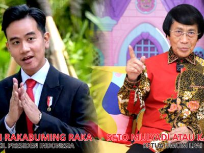 Foto kolase Wakil Presiden Gibran Rakabuming Raka dan Ketua Umum Lembaga Perlindungan Anak Indonesia (LPAI), Seto Mulyadi atau Kak Seto