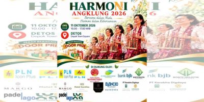 Persatuan Wartawan Indonesia (PWI) Kota Depok akan menggelar Harmoni Angklung 2026 di Mal Detos, Minggu 11 Oktober 2026