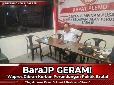 BaraJP Geram! Wapres Gibran Korban Perundungan Politik Brutal